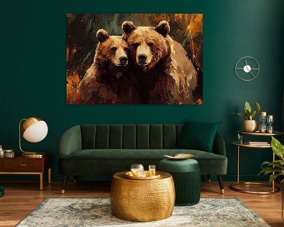 Example of the artwork in a room