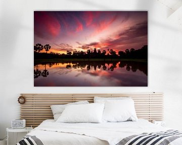 Zonsopkomst Angkor Wat van Antwan Janssen
