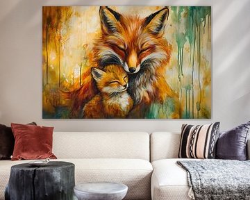 Moeder vos met jong van Imperial Art House