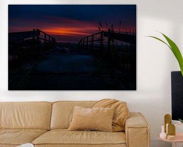 Bridge with sunset by Jeen Arendz