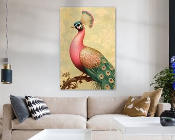 Pink Peacock van PixelMint.
