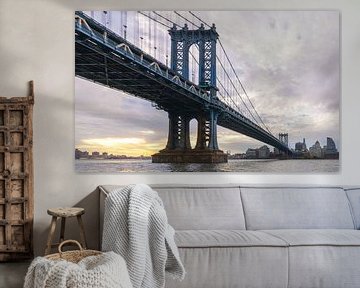 New York City - Manhattan Bridge (USA) van Marcel Kerdijk