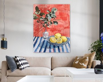 Sappige citroenen op tafel van haroulita