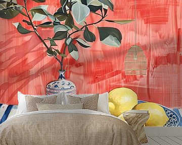 Sappige citroenen op tafel van haroulita