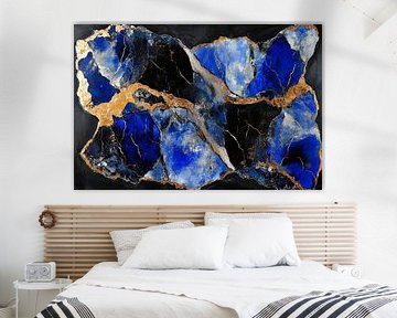 Drainage of blue gemstones and gold veins by Poster Art Shop