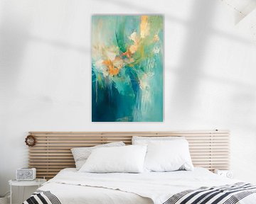 Des couleurs abstraites dans des tons doux sur Poster Art Shop