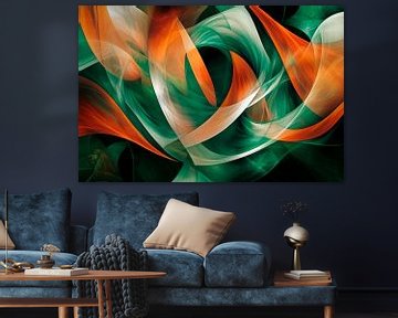Abstract colours in a harmonious flow by Poster Art Shop