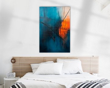 Abstract colours with dynamic lines by Poster Art Shop