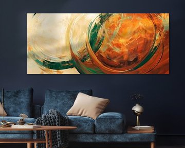 Abstract colours and circular shapes by Poster Art Shop