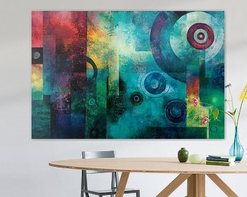 Couleurs abstraites et formes géométriques sur Poster Art Shop