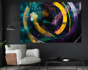 Abstract colours and dynamic shapes by Poster Art Shop