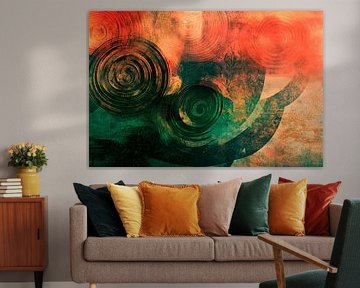 Abstract colours and spiral patterns by Poster Art Shop