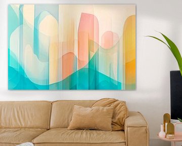 Abstract colours and soft shapes by Poster Art Shop