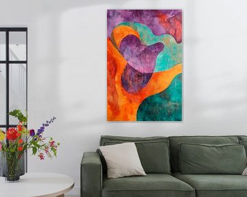 Abstract variety of colours in pastel shades by Poster Art Shop