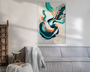 Abstract splendour of colour in motion by Poster Art Shop