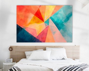 Abstract colour composition in pastel by Poster Art Shop