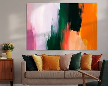 Abstract colour patterns in soft tones by Poster Art Shop