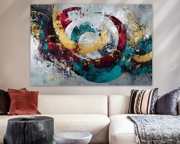 Abstract colour spirals in motion by Poster Art Shop