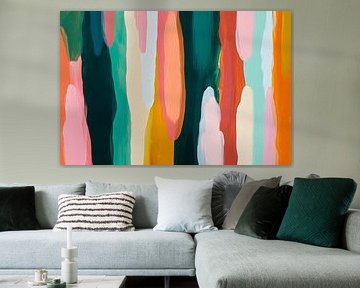 Abstracte kleurstructuren in harmonie