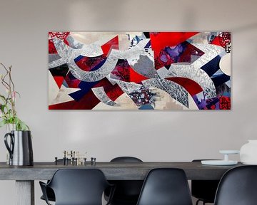 Abstract shapes in bold colours by Poster Art Shop
