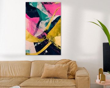 Abstract art in vibrant colours by Poster Art Shop