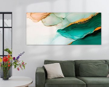 Abstract schilderij met zachte kleuren van Poster Art Shop