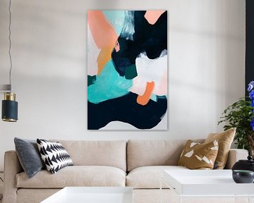 Abstract painting in soft colours by Poster Art Shop