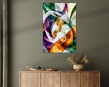 Abstracte gekleurde patroonstructuur van Poster Art Shop