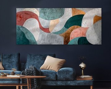 Abstract geometrisch muurontwerp van Poster Art Shop