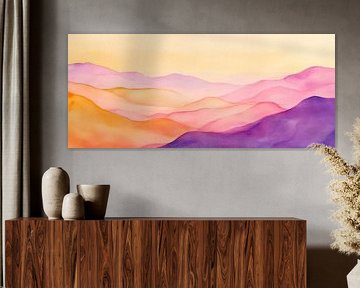 Breathtaking colourful mountain landscape by Poster Art Shop