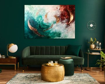 Astral spirals in a sea of colour by Poster Art Shop