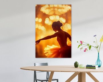 Balletdanseres in de pracht van het licht van Poster Art Shop