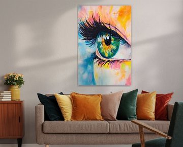 Expressive, colourful eye by Poster Art Shop