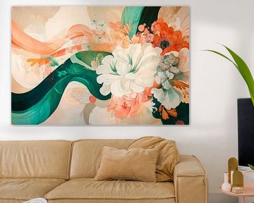 Blühende Aquarell-Komposition von Poster Art Shop