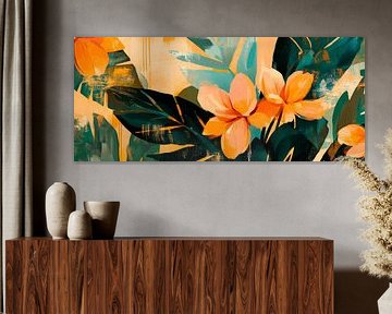 Blooming tropical landscape in detail by Poster Art Shop