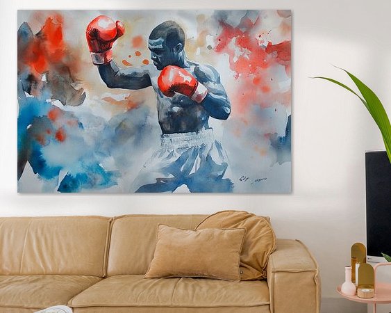 Example of the artwork in a room