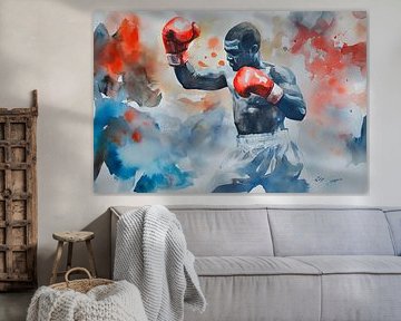 Boxers compete with passion by Poster Art Shop