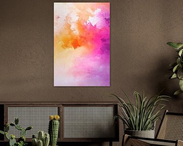 Kleurrijke aquareltextuur op de achtergrond