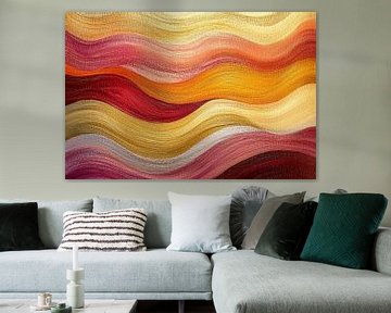 Abstracte Golven in Warme Tinten van Modern Collection