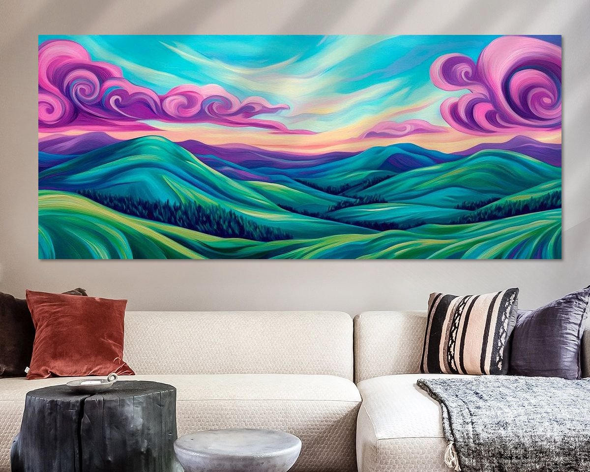 Example of the artwork in a room