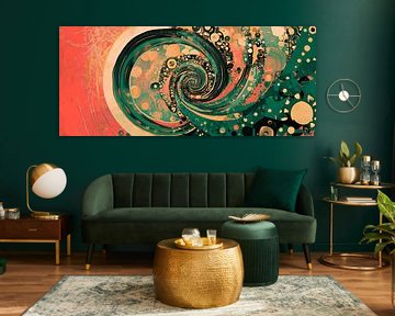 Bunte Spirale in lebendigen Farben von Poster Art Shop
