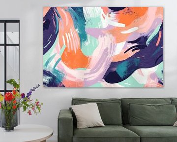 Colourful abstract colour gradients by Poster Art Shop