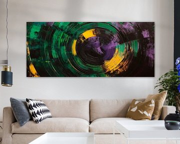 Colourful abstract spiral in colour focus by Poster Art Shop