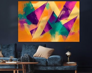 Colourful geometric abstractions by Poster Art Shop