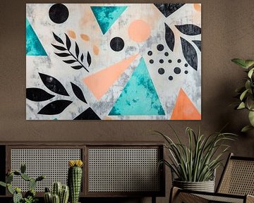 Colourful geometric shapes and patterns by Poster Art Shop