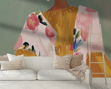 Modern and abstract eclectic portrait by Carla Van Iersel