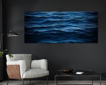 Des eaux sombres aux vagues douces sur Poster Art Shop