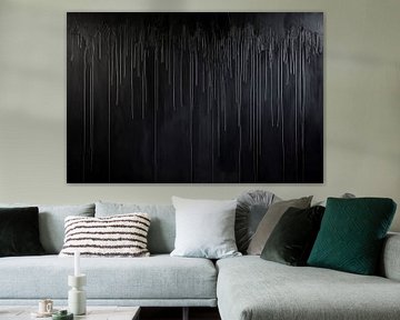 Donkere druipende muurtextuur van Poster Art Shop