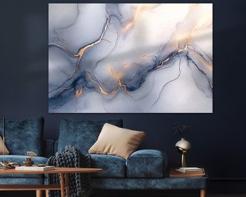 Elegante aderen in zachte tinten van Poster Art Shop