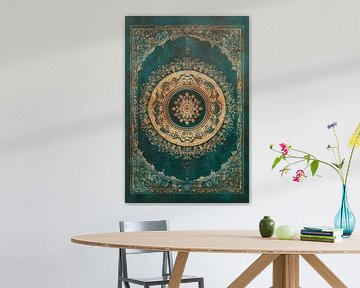 Elegant antique mandala design by Poster Art Shop